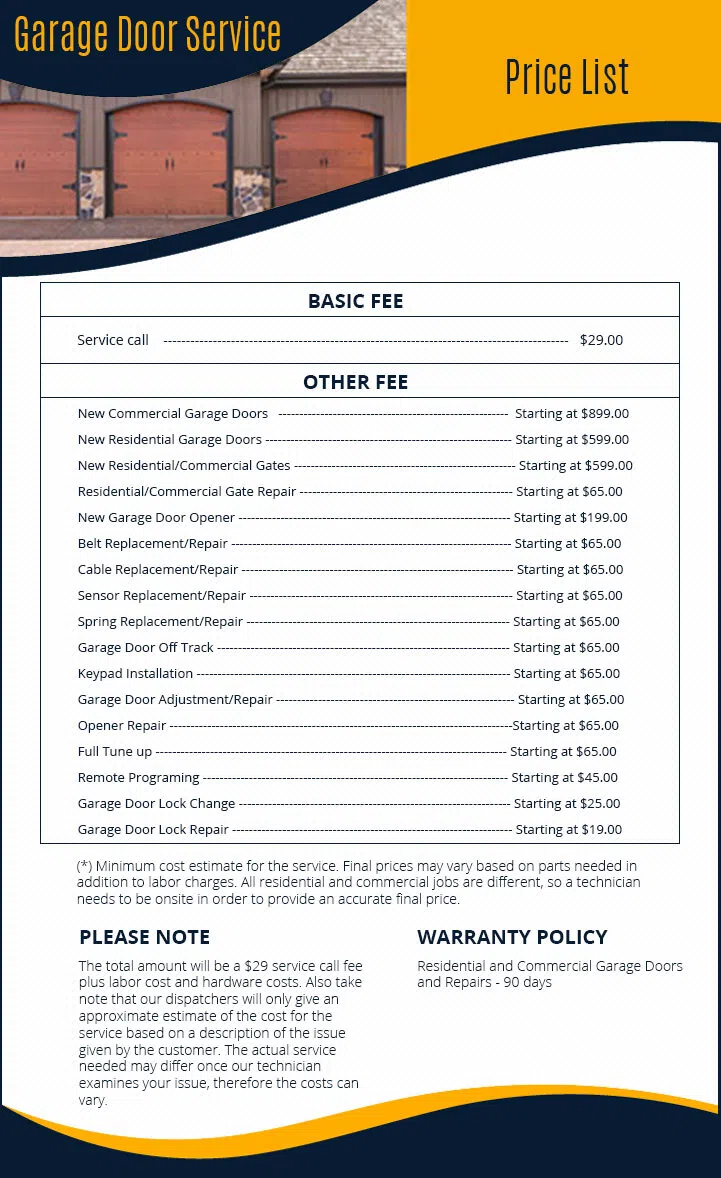 Global Garage Door Service Galveston, TX 409-420-2362